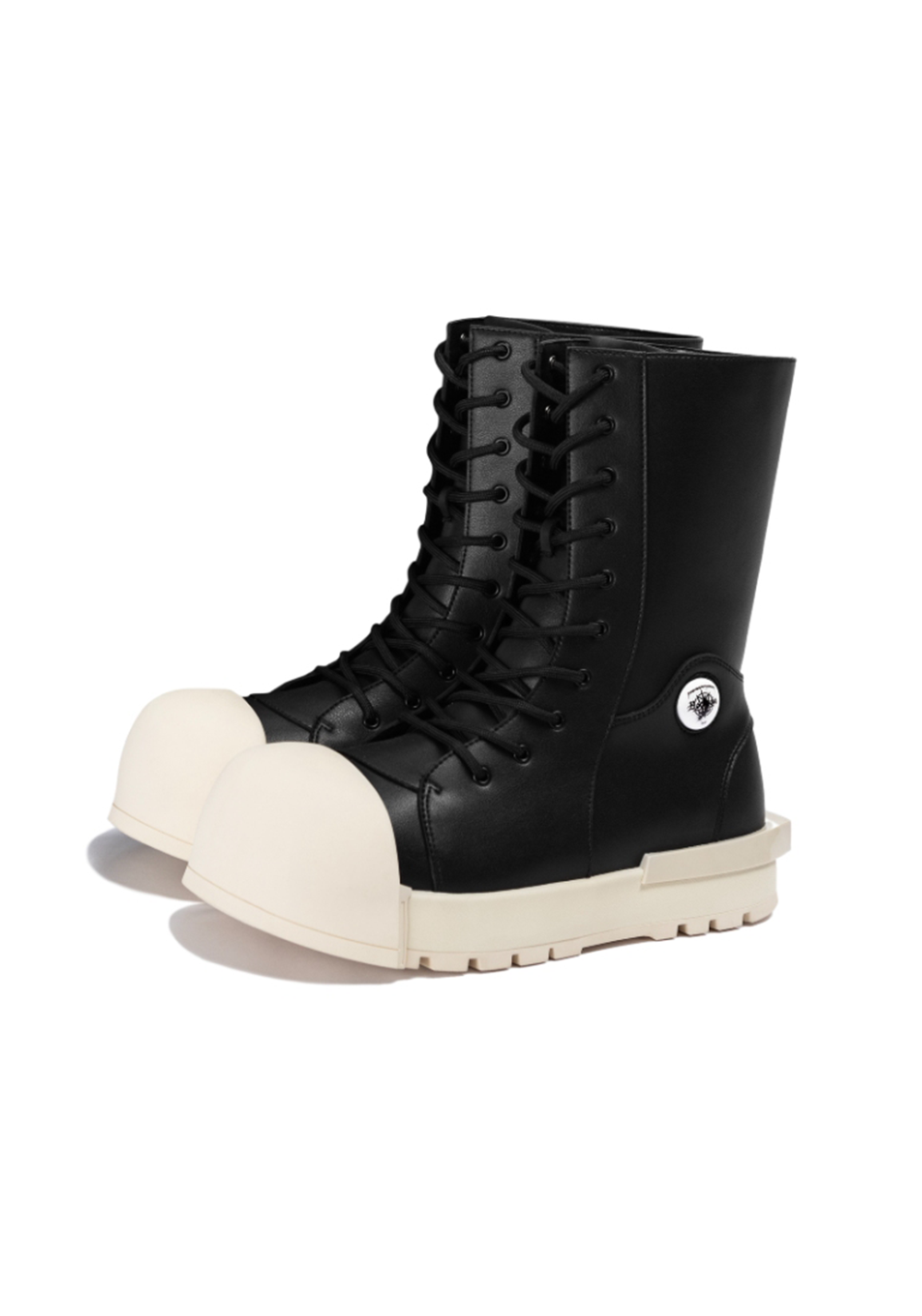 FVVO丨Ironclad Beetle PU Black Leather Boots - PSYLOS 1, FVVO丨Ironclad Beetle PU Black Leather Boots, Boots, FVVO&ROCKSTA•JAPAN, PSYLOS 1